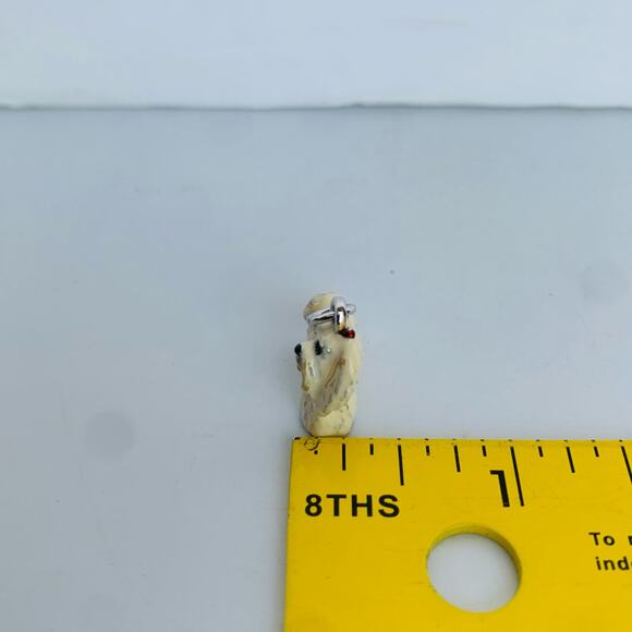 Sterling Silver 925 Shih Tzu Dog Enamel Pendant Charm Small - Picture 7 of 7